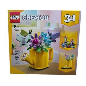 LEGO Creator Flowers In Watering Can 3 in 1 NIB Building Toy 31149 Birds Fun